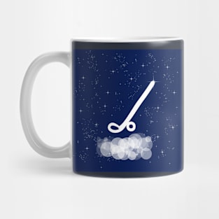 Stick, golf, hockey, sport, club, technology, light, universe, cosmos, galaxy, shine, concept Mug